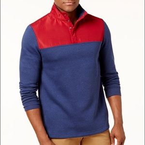 NWT- Men’s XXL Fleece Pullover Blue/Red